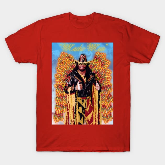 Macho Man Slim Jim Angel T-Shirt by ifowrestling